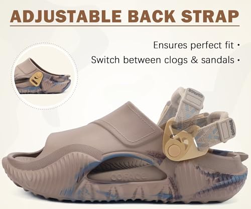 Image of COFACE Mens Orthotic Clogs Orthopedic Mules for Men Recovery Sandals Man Plantar Fasciitis Summer Casual Size 7-15