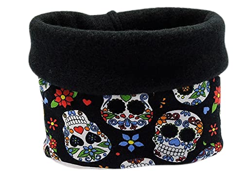 Hundeloop, Hundeschal, Baumwolljersey u. Fleece,Größe S bis 35 cm Kopfumfang