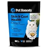 Cat Skin & Coat Health Chews – Crunchy & Creamy Treats with Omegas, Vitamin C & E, Biotin – Soothes Itchy, Dry Skin, Reduces Shedding & Promotes a Shiny Coat – Cat Vitamins (Chicken 30-Day Supply)