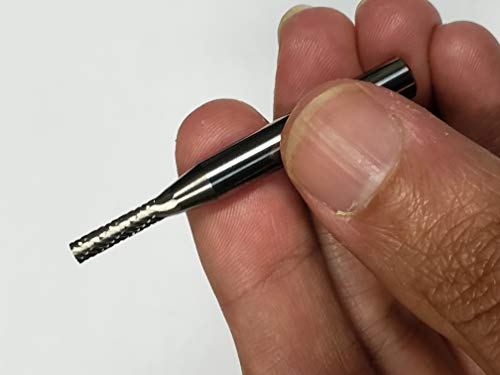 Punta de fresado Carburo doble corte 1/8 x 1/2 pulg miniatura 5
