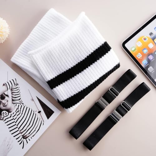 Image of LOUSGUTA Plus Size Thigh High Socks for Thick Thighs- Extra Long Womens Cable Knitted Over Knee High Leg Warmer
