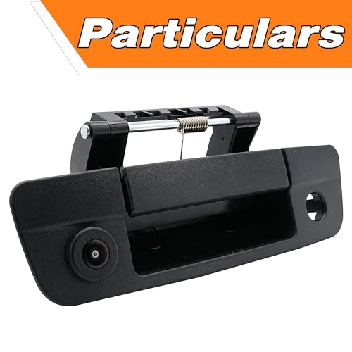Image of Tailgate Handle Backup Rear View Camera Compatible with Dodge Ram 1500 2009-2017 / Dodge Ram 2500 3500 2010-2017.Replace# 68084284AB, CH1915120, 68197873AA