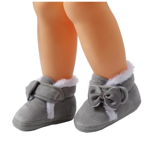 IWIHMIV Infant Winter Shoes Soft Sole Non Slip Floor Socks Shoes for Baby Comfortable Ankle Boots for Walking2