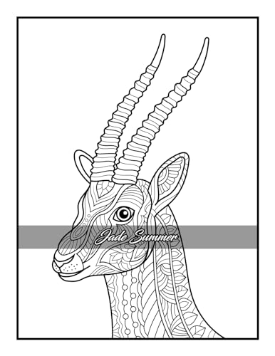 100 Animals: An Adult Coloring Book with Lions, Elephants, Owls, Horses, Dogs, Cats, and Many More! - Image 82