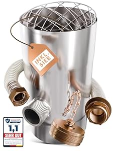 Drei Eichen Regensammler Fallrohr 100mm mit Sieb