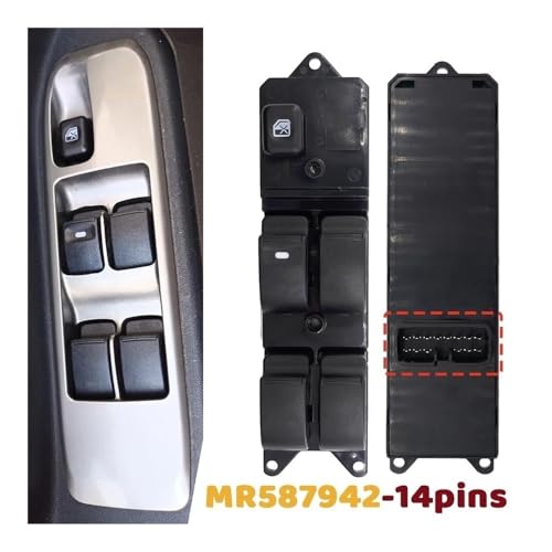 Commande lève-vitre pour L200 Pajero 3 Lancer bouton MR587942 - 3
