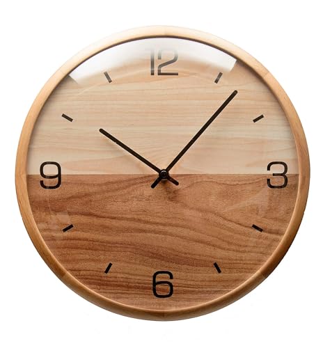 Horloge chambre de bébé silencieuse en bois pour dormir sans bruit