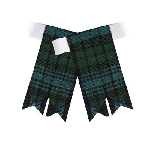 Image of Scottish Tartan Kilt Flashes with Elastic Adjusters
