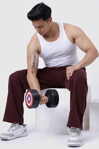 Image of FUAARK Ribbed Slim Fit Gym & Workout Tank for Men's -