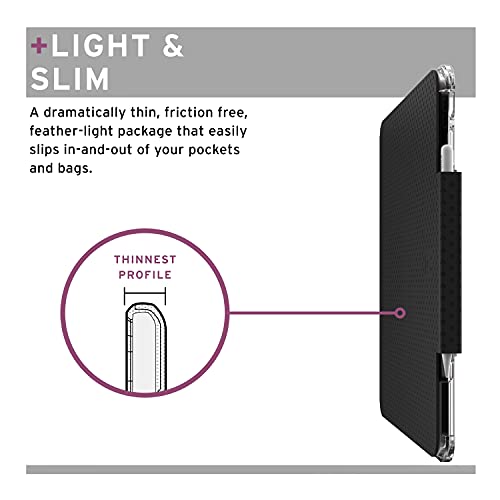 UAG Lucent Étui Protection Folio Noir Translucide Tablette 12.9" - 4