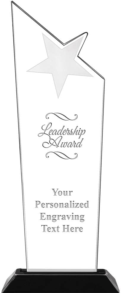 Crown Awards 10.75" Galaxy Star Acrylic Award, Personalize with Your Engraving