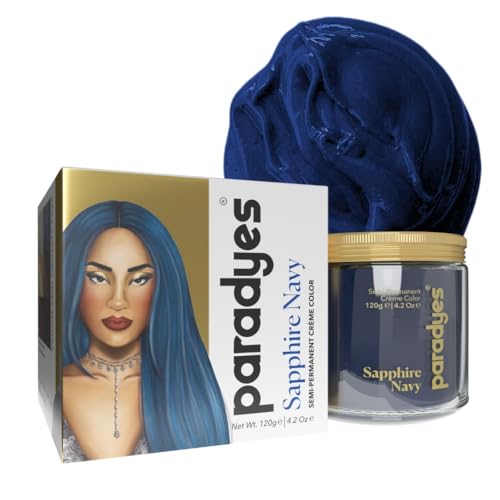 Paradyes Semi-Permanent Navy Blue 120g Hair Colour - Image 2