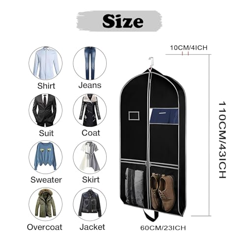 Dance garment bags for dancers 43ich Wedding Dress travel Foldable Carry with Accessory Pockets Stylish Dress Carrier Large Convertible Double Zip Top Opening for Dresses, Suit, Prom Evening Gown(Pink3