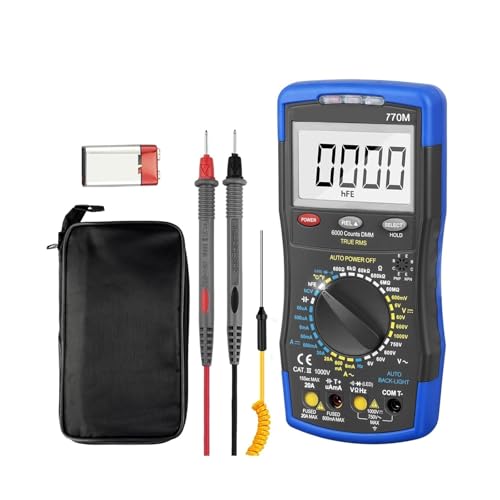 Multímetro digital de pinza HP-770M Auto Rango RMS para medición AC/DC con detector NCV y prueba de transistor miniatura 2