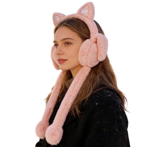 Orejeras de conejo articuladas infantiles y mujer para otoño