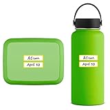 Nekmit 365 Removable Day and Month Sticker Labels for Daycare, Food Expiration, Breast Milk Storage Bags, Office and More (64 Labels/Page)