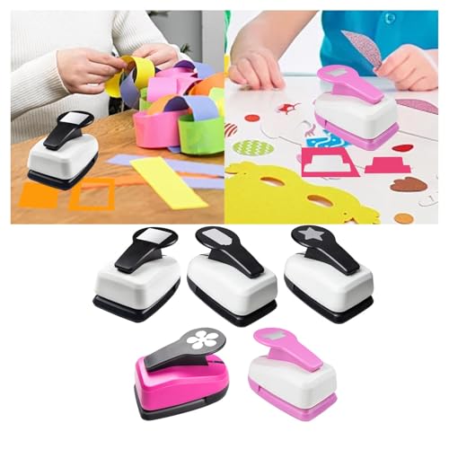 Image of SNAPPSY Paper Punch Shape Paper Puncher for DIY Projects Festival Papers Paper Craft Square
