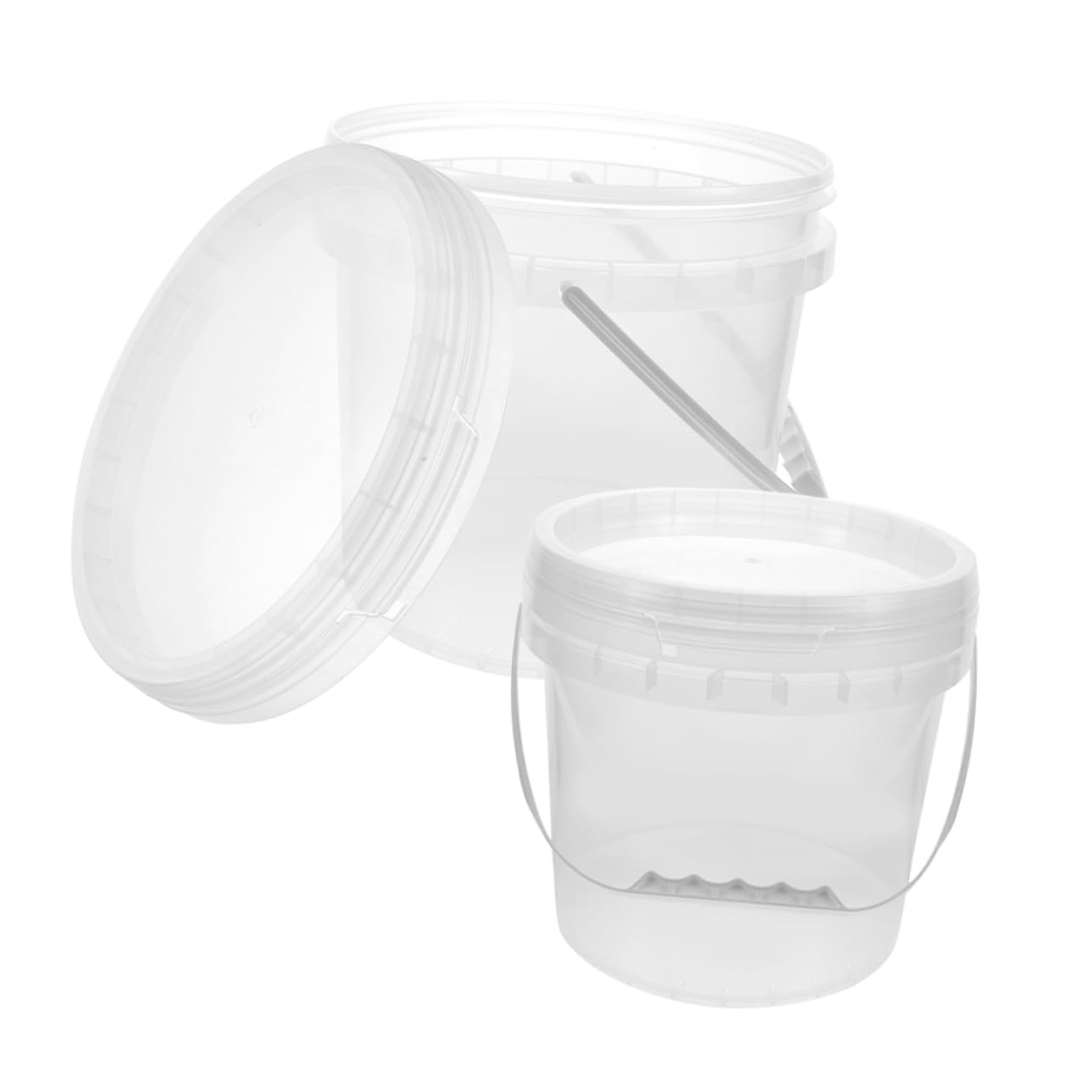 Cubeta de Plástico para Pintura con Asa, 2 Piezas, 5 L