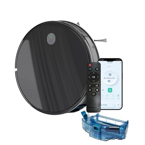 Robô Aspirador 2 em 1 Aspira e Passa Pano com Wi-Fi - Bivolt,Robo...