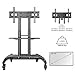 NB North Bayou Mobile TV Cart Rooling TV Stand with Wheels for 32 to 75 Inch LCD LED OLED Plasma Flat Panel Screens up to 100lbs AVA1500-60-1P (Black)