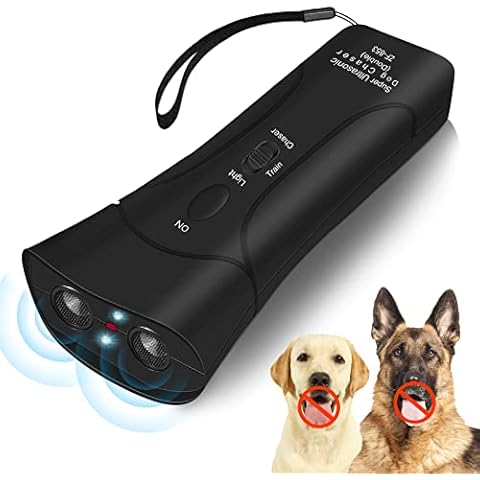 AUBNICO Anti Barking Device, Ultrasonic Dog Bark Deterrent with LED Lights, Dual Sensor Dog Barking Deterrent Dog Barking Control Devices Dog Training Safe All Dogs, 33Ft Range, Black1 Cover