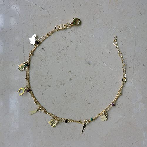 Bracciale in Argento Sterling 925 Placcato Oro e