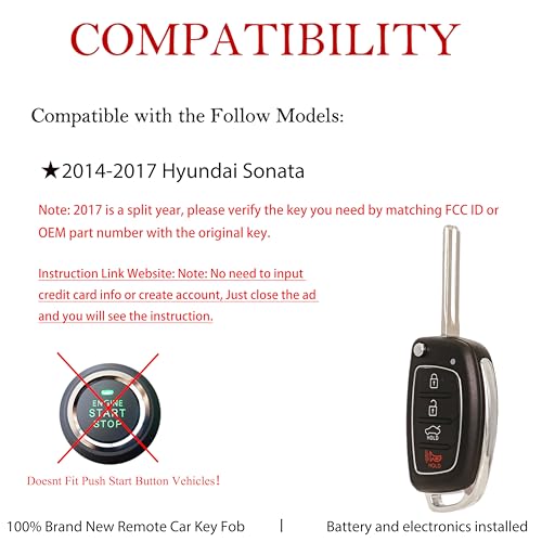 Llave inteligente Sonata解决mando estropeado en modelos EE. UU. 2014-2017 2