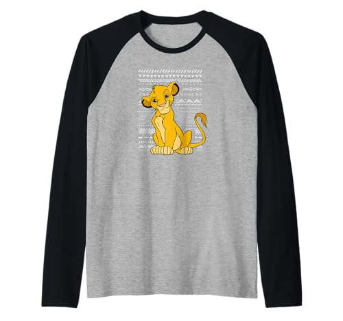 Lion King Classic Future King Raglan T-shirt baseball Disney pour enfant en coton bicolore