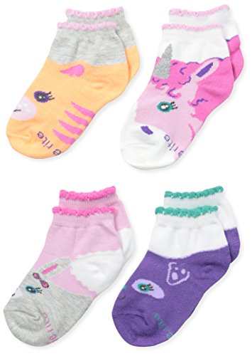 Stride Rite Girls' 4-Pack Quarter Socks