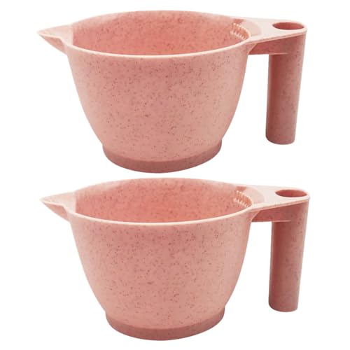 ABOOFAN 2 pezzi Ciotole per Tintura Capelli in PP Resistenti e Riutilizzabili per Miscelare Colori e Tinta Professionale in Salone Design Pratico per Applicazione Facile