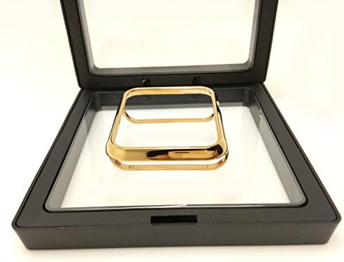 LUXSUISH 24kt Gold Plated Metal Watch Case for Apple Watch iWatch S1 S2 S3 Sports & Edition Non-Ceramic Version for The Bigger Size 42MM - Gold