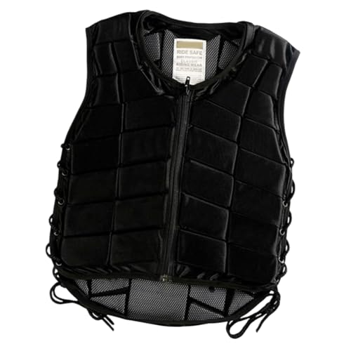 Chaleco de equitación con cremallera y protector ajustable de torso 3