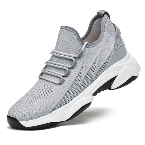Tallure Sneakers Elevator Shoes for Men Women Height Increasing Shoes Invisible Orthopedic Arch Support Wide Toe Box Non Slip Sneaker Casual Lightweight Breathable Walking Zero Drop Shoe Unisex