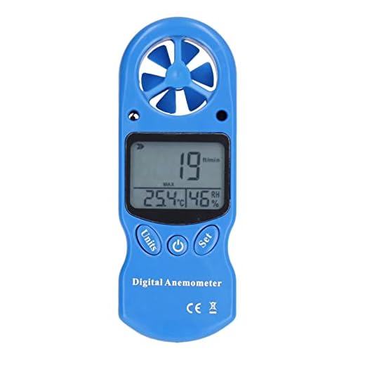 Handhållen vindmätare, 0,3 till 30 m/s ft/min knop km/h mph Hög noggrannhet Bärbara digitala vindmätare Luftflödestermometer för meteorologi Vindsurfing Drakflygande Segelbåtar Surfa Fiske