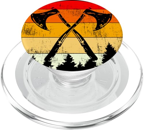 Vintage Viking Axe - Hatchet Throwing - Nordic Mythology PopSockets PopGrip for MagSafe