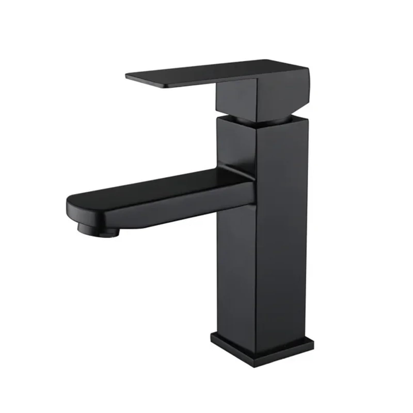 Grifo de lavabo cuadrado mezclador de agua fría y caliente para tocador