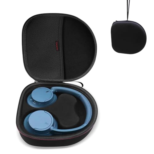 Funda para auriculares Sony WH-CH710 WH-CH720N WH-1000XM4, JBL Tune 720BT 710BT con cancelación de ruido, inalámbrico, bolsa de viaje con compartimento interior extraíble, color negro