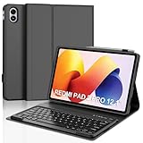 【Clavier magnétique】Clavier pour Redmi Pad 2 Pro avec design sans fil amovible. Avec une portée Bluetooth de 10 mètres, vous pouvez le positionner où vous le souhaitez. Touches de ciseaux mécaniques avec haut rebond réduisent le bruit, assurent une expérience de frappe confortable,retour de frappe rapide, même après de longues périodes d'utilisation.