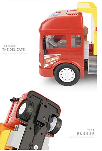 Image of Plastic Big Size Pull Back Vehicles Dumper Truck, Friction Power Toy Trucks for 3+ Years Old Boys and Girls, Light & Sound Toy for Kids - Pack of 1