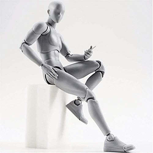 AXXHOTHO Action Figures Body-Kun DX & Body-Chan DX PVC Figure Model Drawing for S H Figuarts with Box for Artists (Grey - Image 2