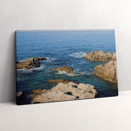 Tableau photo sur toile de la Costa Brava 60x40 cm haute qualité