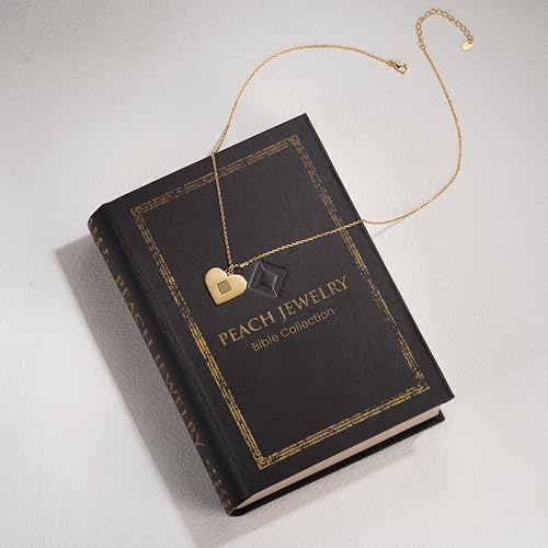 Nano Bible Heart Necklace – 18k Gold Plated Christian Jewelry for Women. World’s Smallest New Testament Engraved Heart Pendant with Entire Bible KJV – Unique Religious Mothers Day Gift for Wife or Girlfriend3