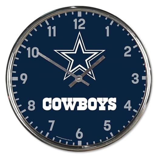 WinCraft Dallas Cowboys Chrome Wall Clock