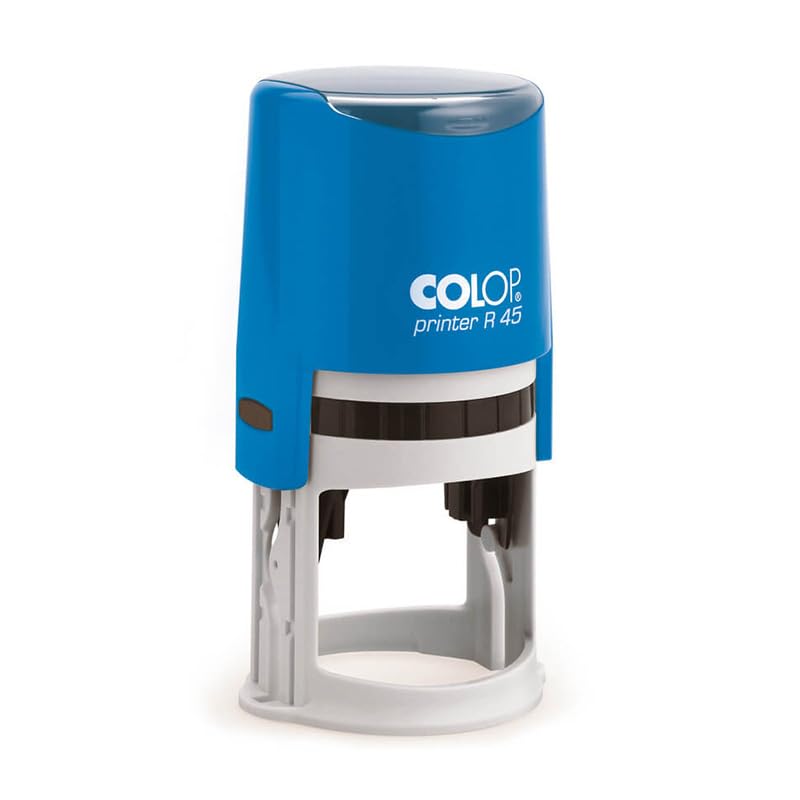 Stempel Colop Printer R 45 | mit individueller Textplatte/Logo | Ø 45 mm - 9 Zeilen rund