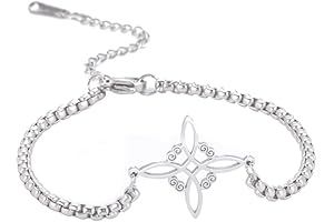 Nudo de Brujas Amuleto de Protección Plata 925 Celtic Knot Bracelet