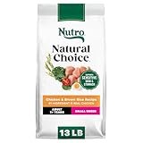 Nutro Natural Choice Chicken & Brown Rice Small Breed Dog Food Dry Recipe, 13 lb. Bag