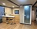 40FT Tiny Homes Portable Prefab House with 3 Bedroom, 1 Full Equiped Bathroom and Kitchen, Prefabricated Container House for Adults Living, Foldable Mobile Home with Steel Frame.