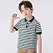 Baby Boys Striped Collared Short Sleeve Polo Shirt Button Closure, Soft & Comfortable School Uniform Kids Sport Tops Dark Green 1-2 Years