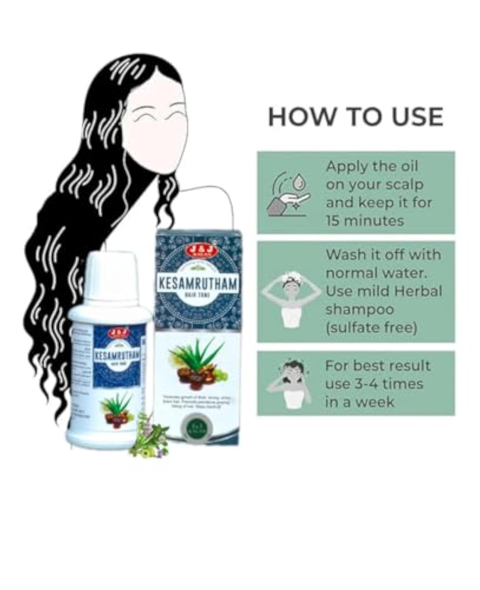 Kesamrutham Hair Tone, Herbal Hair Oil