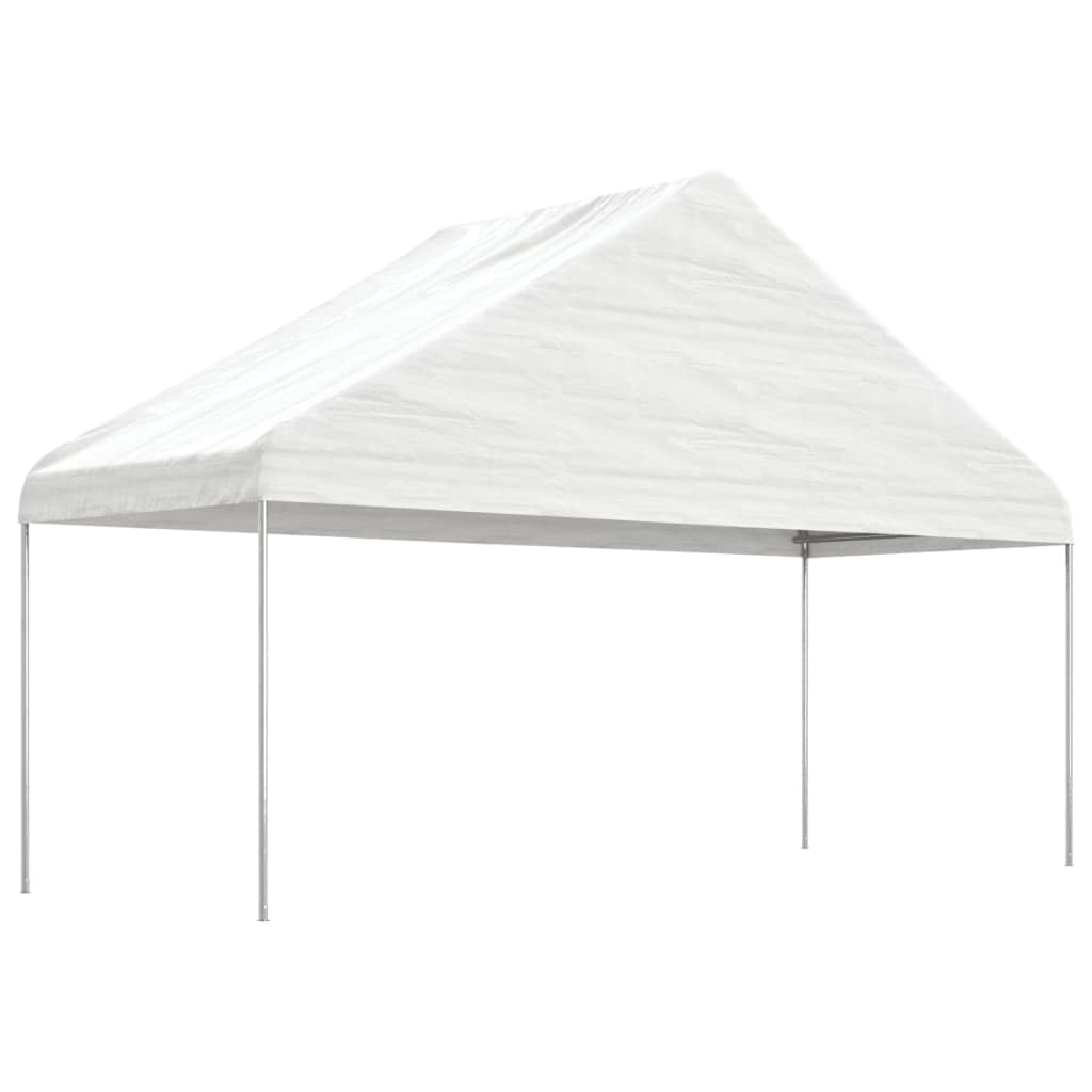 Belvédère Blanc avec Toit Polyéthylène 17,84x5,88x3,75 m